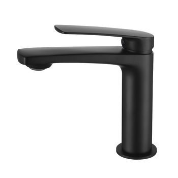 Kibath Grifo De Lavabo Monomando Dak Acabado Negro Mate Fabricado En Latón