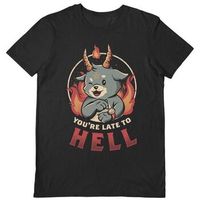 eduely camiseta youre late to hell para hombre