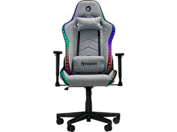 Silla gaming - Nacon CH-675, 3D (ajustable en altura, anchura y profundidad), Hasta 120 kg, Iluminación RGB, Gris multicolor