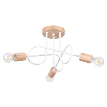 Lámpara laramo blanco, 3 luces
