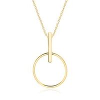 cadena circular para mujer en oro 9 quilates