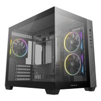 caja deepcool cg330 3f micro atx cristal templado 3 ventiladores argb negra