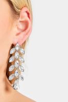 pendientes plateados diseno cascada