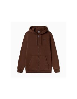 Chaqueta Puma Essentials+ Graphic Hoodie Fz Hombre Marrón