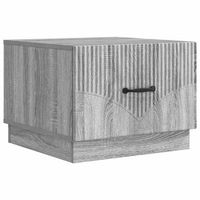 mesa de centro 49x50x37 cm madera - gris