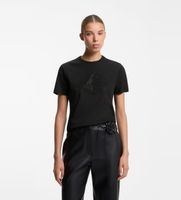 hugo para mujer 50570932 camiseta damacia negro xs casual algodon manga corta