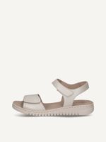 caprice heeled sandal white made of leather without heel size 40