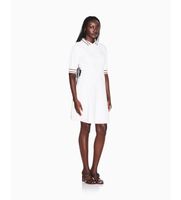 ax armani exchange para mujer xw001739af13401u1003 vestido entallado blanco l casual poliester manga corta