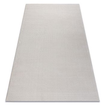 Alfombra Aura E9787 Crema - Espina De Pescado, Chevron Estructural, Mo 140x190 Cm