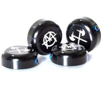 demolition axesmarkit bar end caps flat black