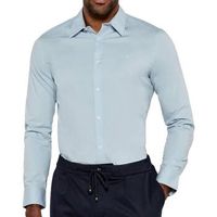 calvin klein jeans camisa manga larga solid para hombre
