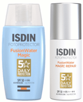 isdin fusion water magic spf50  fusion water magic repair spf50