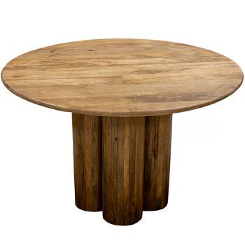 Mesa Comedor Madera Mango Redo Nda  Y 92334