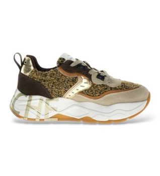 Voile blanche para mujer. 2017475 Zapatillas de Piel Club105 beige (38), 3 a 5cm, Cordones, Casual