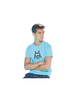Camiseta Alphadventure Budai Hombre Capri Azul