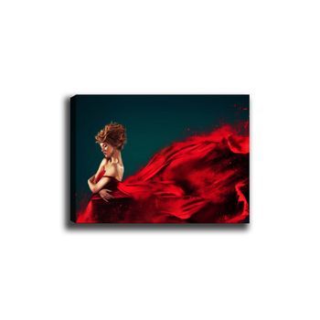 Pintura Decorativa Lienzo Canvas Tablo-55 Multicolor 70x100 Cm