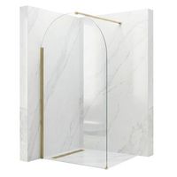pared de la ducha heaven brush gold 100 walk-in