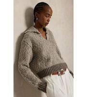 polo ralph lauren para mujer 211b17754001 jersey de mezcla de algodon con rayas marron s casual manga larga