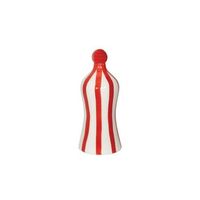 lido - botella de ceramica de azafran con rayas rojas