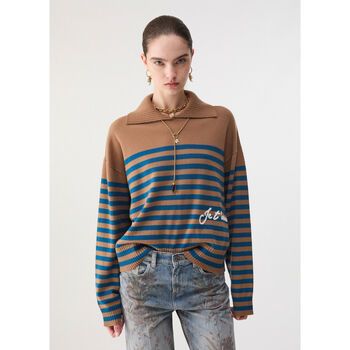 Liu Jo Jersey Punto de rayas con bordado para mujer