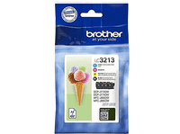 cartucho de tinta - brother lc-3213val pack negro cian magenta y amarillo 400 paginas