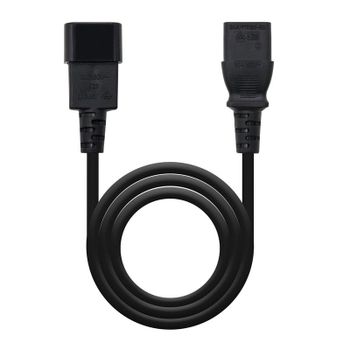 Nanocable Cable de Alimentación CPU C13 Hembra/C14 Macho 3m Negro