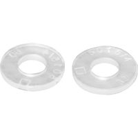 arandela transparente d10xal1mm con agujero de d43mm en polietileno