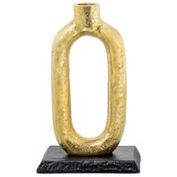 candelabro dorado y negro