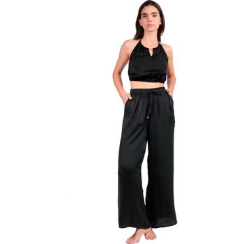 Admas Mono Top y pantalón de satén verano Satinee Beach para mujer