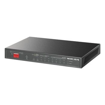 Switch de red Mercusys MS110GMP 10 Puertos Gigabit PoE Montaje Pared