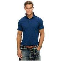 superdry polo polo city pique manches courtes bleu para hombre