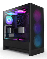 torre gaming nzxt h5 flow rgb 2024  atx  negra