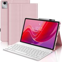 funda con teclado para tablet compatible con le-novo idea tab 11 tb-336zu  tb-336fu2025 le-novo tab m11 11 2024tb330futb330xu espanol n teclado bluetooth inalambrico desmontable con funda