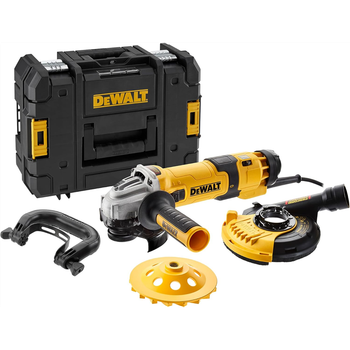 Dewalt Mini-amoladora Angular, 125mm, Potente Motor 1500 W, Arranque Suave + Bloqueo