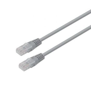 Cable de red AISENS A135-0234 Cat.6 RJ45 UTP 10m AWG24 100% cobre gris