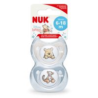 nuk winnie the pooh silicone soothers 6-18 months boy