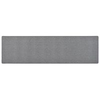 alfombra de pasillo gris oscuro 80x300 cm vidaxl