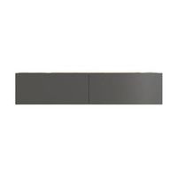 mueble de tv apia 2 puertas abatibles diseno flotante cambriaantracita 291x140x316 cm