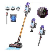 aspiradora inalambrica laresar v7 500w con 50000pa de potencia de succion electrodomestico inteligente para el hogar bateria extraible y recipiente para polvo