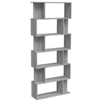 estanteriabiombo madera gris sonoma 80x24x192 cm