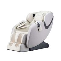 sillon de masaje marino con tapiceria de tela tejida premium - gris claro