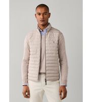 hackett london para hombre hm4000197 chaleco ultra beige xxl casual poliester