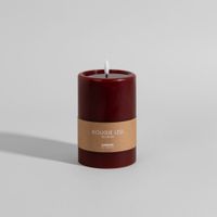 vela led de cera roja 10x15 cm