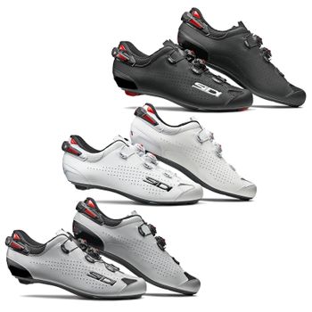 Sidi Shot 2 Carbon Road Shoes - EU 45.5 - Black/Grey Lucindo