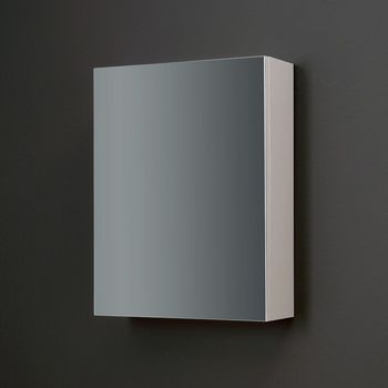 Espejo De Pared De Una Puerta Con Estante Interior De Cristal