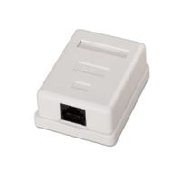 aisens a139-0301 roseta de superficie rj45 cat6 1 toma blanca