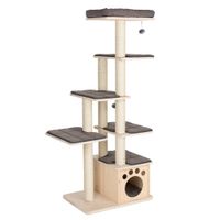 la tour cat tree - natural  brown