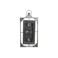 reloj pared hierro madera 29x65x61 gris