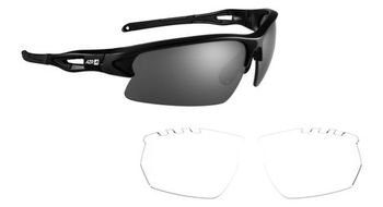 Azr huez lente gris espejo negro   lente transparente