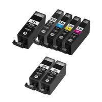 compatible multipack canon pixma ix6550 printer ink cartridges 7 pack -4540b004